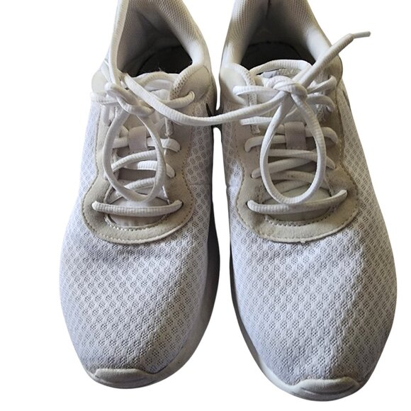 Nike Tanjun White/Metallic Silver Women's Sneaker Size 10 - Picture 4 of 6